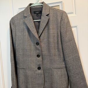 Talbots blazer jacket size 8 gray Women's